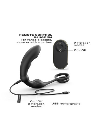 Массажер простаты P-Ring с эрекционным кольцом Dorcel (316633320)