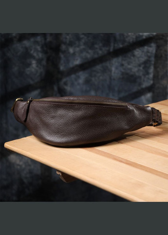 Стильная сумка бананка из зернистой натуральной кожи 23146 Shvigel (332983788)