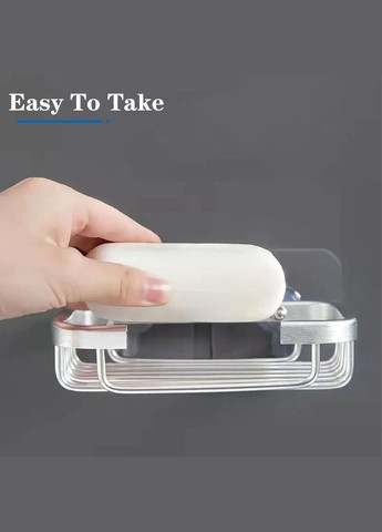 Металева мильниця настінна з силіконовим крімленням 13*9*3 см Difas (341534743)