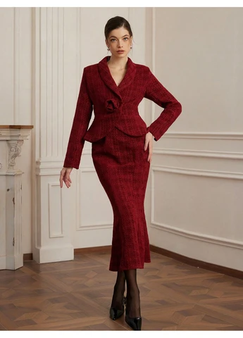Костюм: жакет + спідниця SHEIN (344466257)