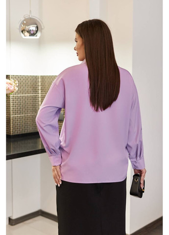 Сиреневая повседневный рубашка Гермес с длинным рукавом