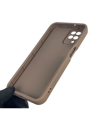 Чохол силіконовий Soft Touch з 3D принтом Майнкрафт для Galaxy A12 (SM-A127F) коричневий (Повний захист камери) Samsung (373424612)