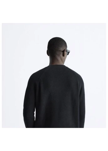 Комбінований демісезонний светр 3284 320 black Zara