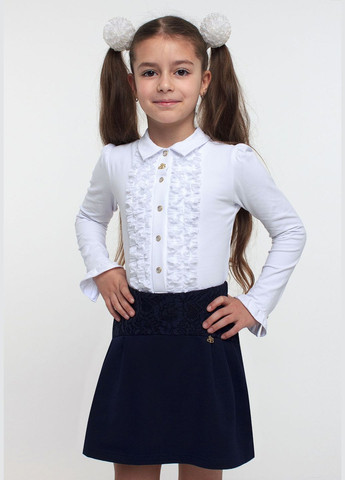 Трикотажна шкільна спідниця на кокетці Smil (299907274)