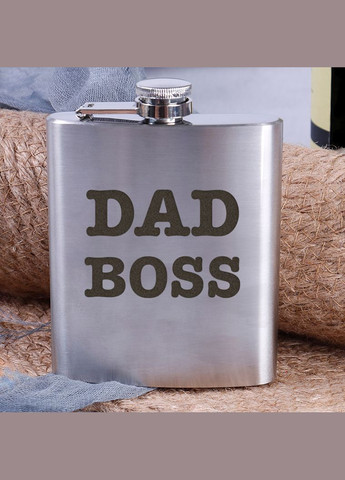 Фляга стальная "Dad boss" (BDFLASK-121) BeriDari (293510275)
