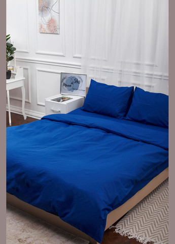 Комплект постільної білизни полуторний 143х210 наволочки 2х70х70 Бязь Gold Люкс (MS-820000817) Moon&Star Blue (285717107)