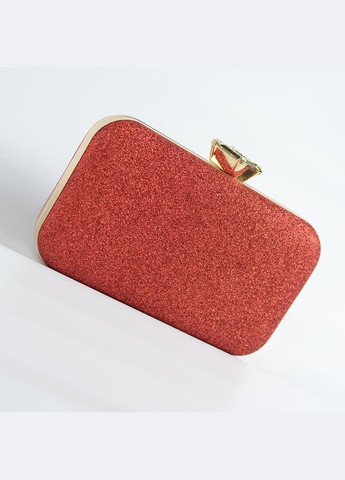 Червоний вечірній клатч сумочка з блискітками на ланцюжку маленька випускна міні сумка клатч No Brand (293942342)
