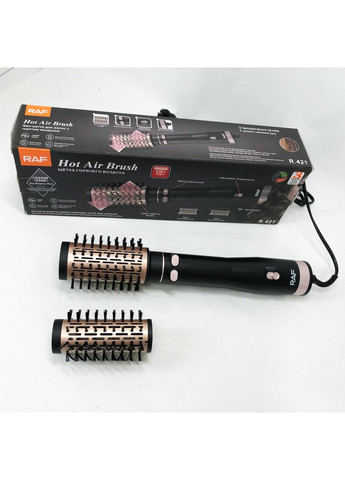 Фен браш стайлер с вращающейся насадкой RAF R.421 электрическая расческа Gemei (351485967)