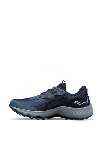 Синие всесезонные мужские кроссовки s20862-110 синий ткань Saucony