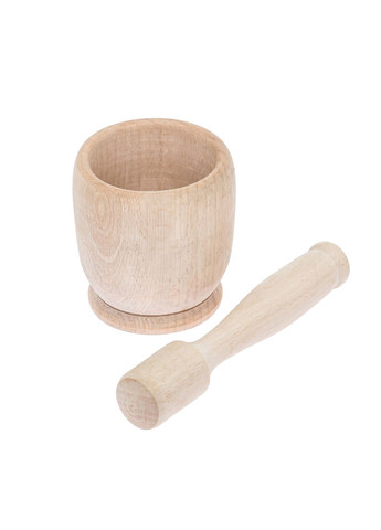 Ступка з товкачиком дерев'яна 9х9 см Woodly (349442569)