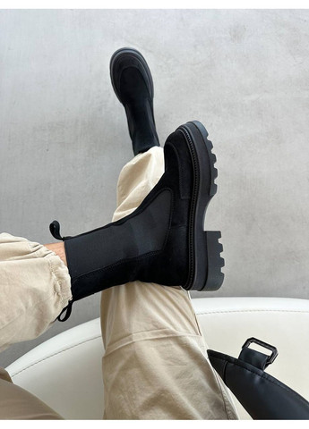 Осенние стильные женские челси челси No Brand без декора из натуральной замши