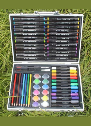 Компактный художественный набор для юных художников в алюминиевом кейсе 68 предметов (2104618609) No Brand (344465682)