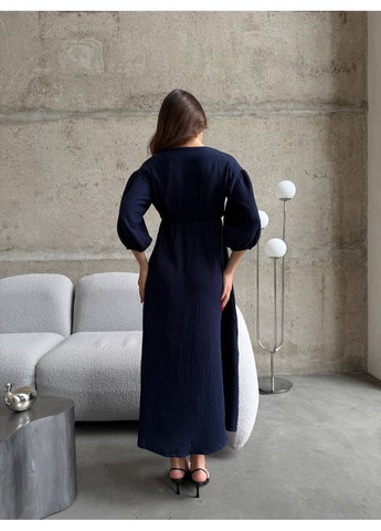 Темно-синя святковий сукня Vione однотонна
