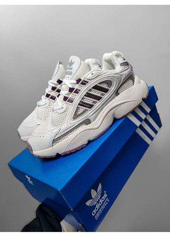 КРОСІВКИ ЖІНОЧІ ADIDAS OZMILLEN BEIGE / VIOLET АДІДАС ОЗМІЛЛЕН No Brand білі демісезони (367173155)