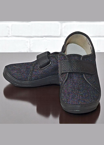 Черные ортопедические кеды для мальчика на липучках валди Waldi