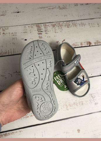 Сандалі босоніжки текстильні дитячі для хлопчиків Сірий (647) Waldi (332056132)