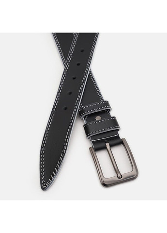 Чоловічий шкіряний ремінь 115v1fx102-black Borsa Leather (322959720)