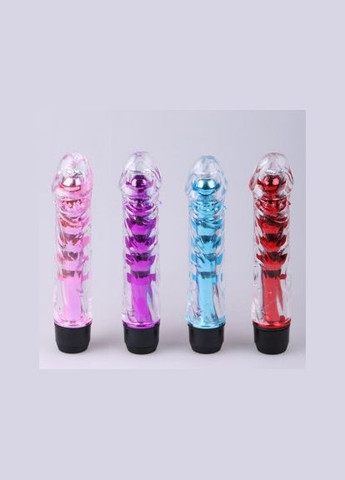 Красный силиконовый вибратор 18 см с лубрикантом для вагинального и анального секса No Brand (340914386)