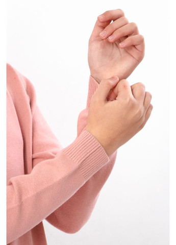 Пудровый зимний кашемировый подростковый свитер прямого кроя для девочки (p-18489) Носи своє