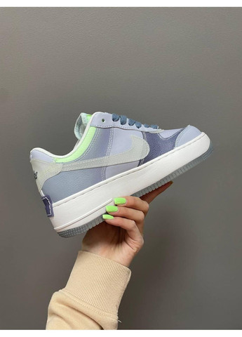 Белые демисезонные кроссовки мужские nike air force 1 shadow ghost blue найк аир форс 1 премиум No Brand