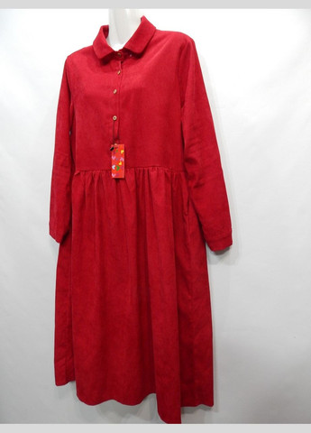 Красное женское нарядное платье микровельвет kefengfashion р.52 125жс (только в указанном размере, только 1 шт.) Fashion