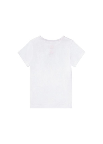 Белая летняя футболка для девочки Lupilu