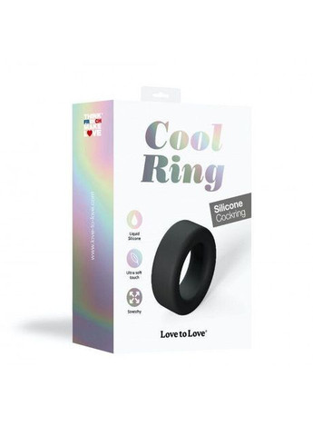 Широке ерекційне кільце COOL RING (BLACK ONYX): З охолоджуючим ефектом для тривалого задоволення Love To Love (372737026)