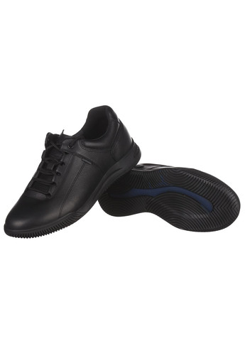 Черные демисезонные мужские кроссовки из кожи 20/3 Clubshoes