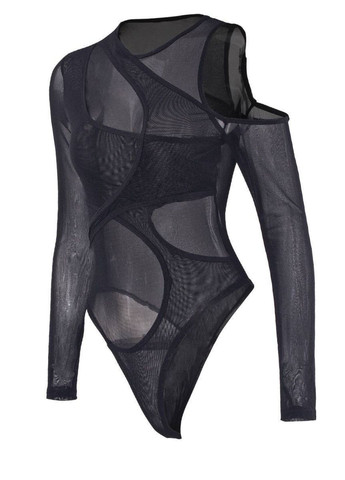 Боді в сіточку з довгими рукавами Allthings (336008704)