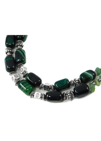 Намисто "Природна грація" Агат, Нефрит Fursa fashion (322316468)