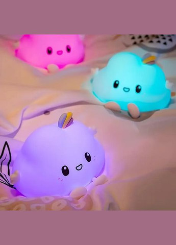 Силиконовый аккумуляторный LED ночник в форме облака USB XR-2370-1 No Brand (326800890)