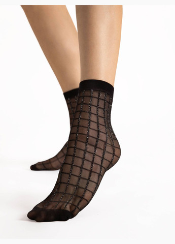 Чорні жіночі шкарпетки Fiore клітинка (300075523)