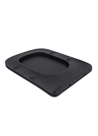Сидіння для унітаза (Tern 490) 435x344x50 мм, Matt Black, з мікроліфтом, Slim Duroplast, Quick Release QTSC179MB47354 Qtap (395712881)