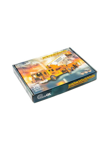 Деревянный 3D конструктор "Пожарная машина" Puz-00921, 318 деталей PuzzleOK (327321751)