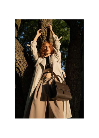 Сумка женская кожаная через плечо Ester темно-коричневая краст The Wings (302008443)