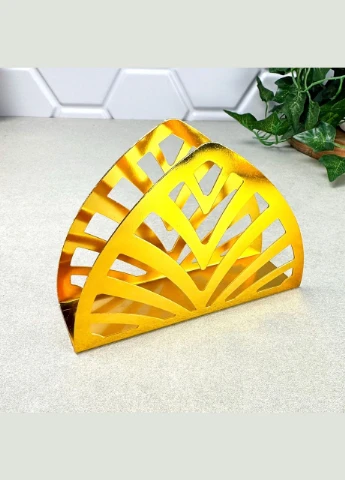 Серветниця металева Gold, 13×9.5×4.3 см No Brand (334011003)