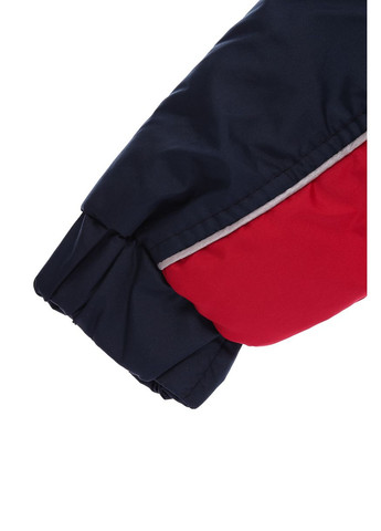 Синяя демисезонная куртка на синтепоне для мальчика кант синий с красным 86 см (28397) BABYKROHA