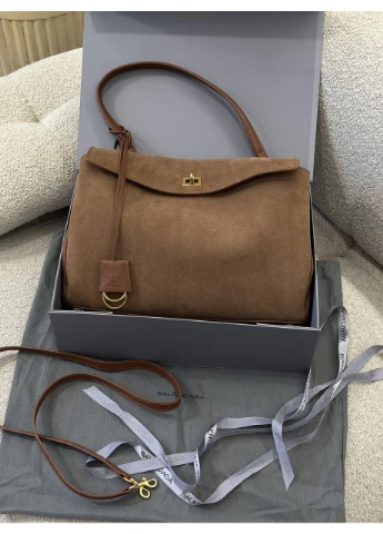 Сумка женская Rodeo Large Suede Brown Gold Hardware No Brand (355342920)