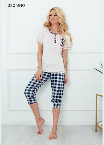 Прозорий жіночий комплект футболка та бриджі Dalmina