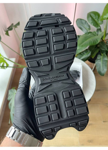 Чорні Осінні кросівки чоловічі і жіночі dolce & gabbana space black | дольче і габбана спейс чорні No Brand