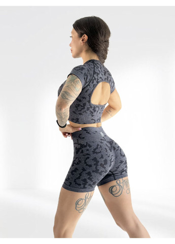 Костюм для фітнесу жіночий шорти пуш ап та топ LILAFIT (353834761)