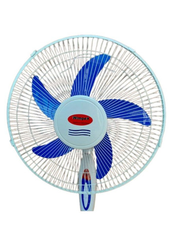 Вентилятор підлоговий із захистом від перегріву WX 1612 100 Вт Біло-синій (2104618589) Wimpex (335237584)