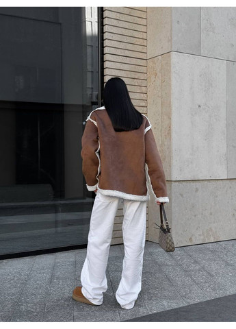 Дубленка женская из замши на баранке (замеры в описании) Vione (368709012)