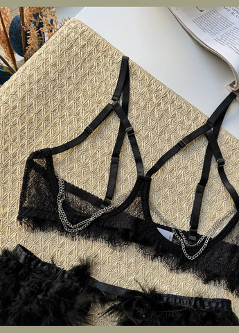 Чорний жіночий комплект нижньої білизни Simply sexy