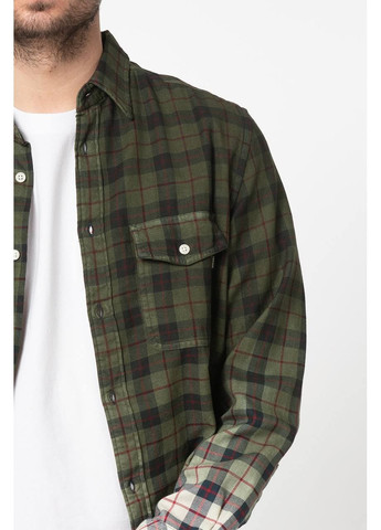 Зеленая повседневный, кэжуал рубашка в клетку Diesel