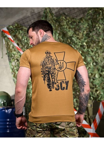 Тактична чоловіча футболка ЗСУ койот No Brand (355464319)