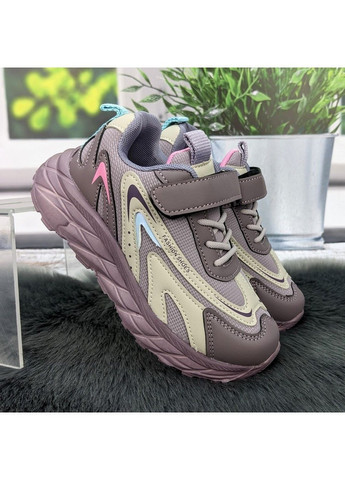 Лілові осінні кросівки дитячі для дівчинки Kimboo