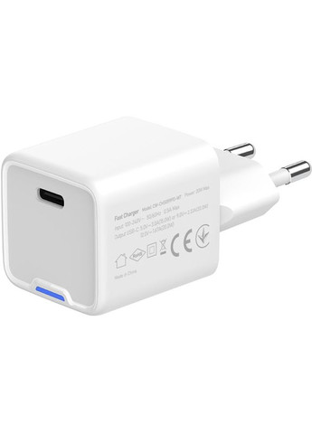 Зарядний пристрій GaN Mini 20W USB-C White (CW-CHS059PD-WT) Colorway (332613314)