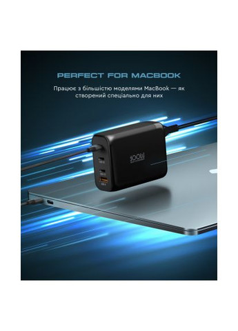 Зарядное устройство для (ARM70024) ArmorStandart ARP-131 Resolute Power USB-C 100W GaN Black (369881355)