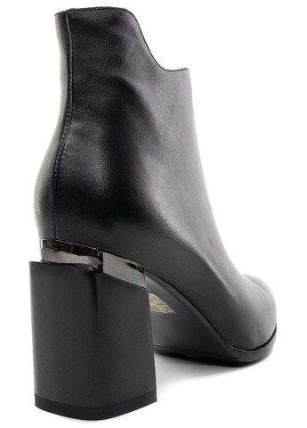 Черные демисезонная кожаные ботильоны 4063 Veritas